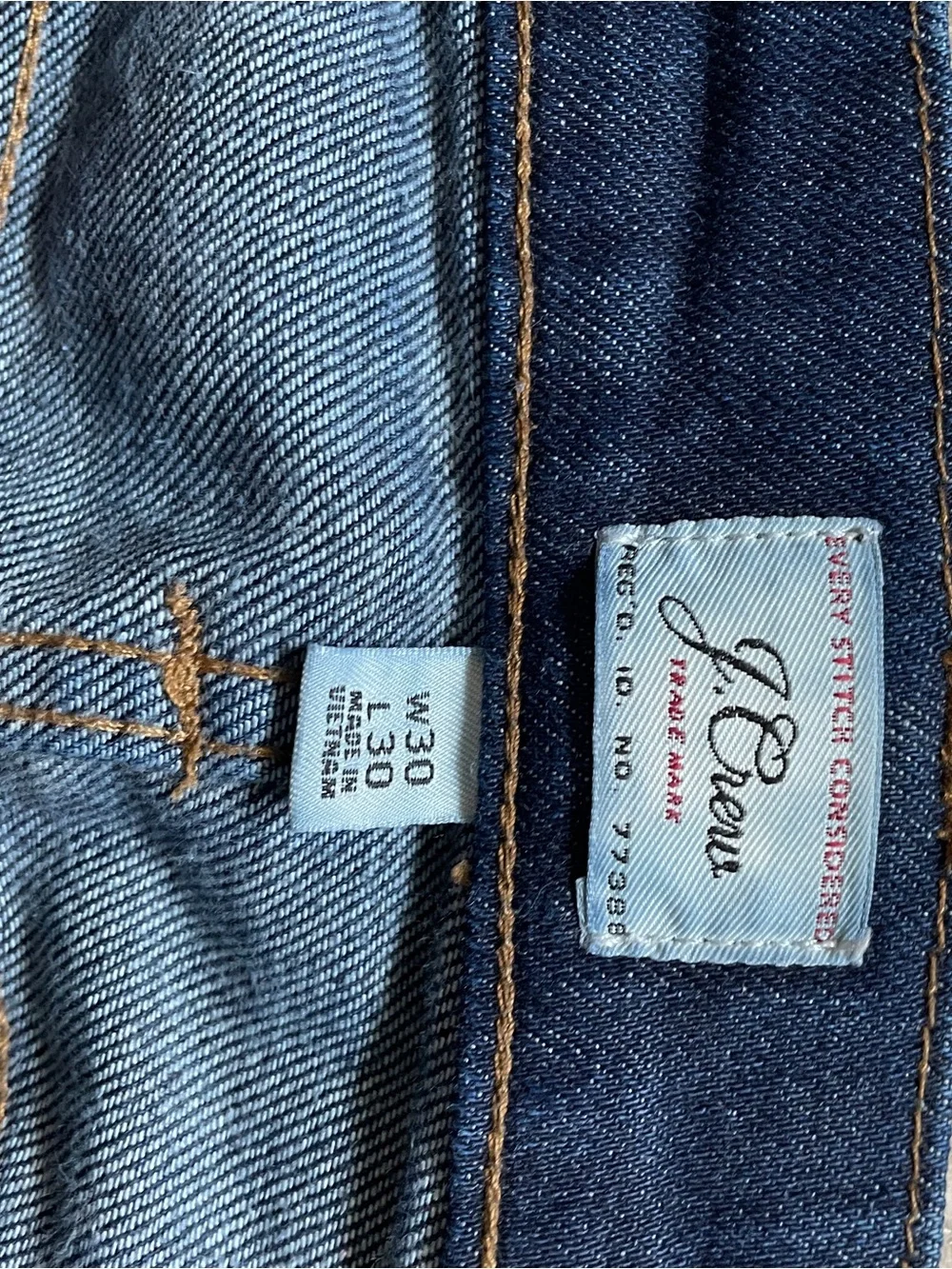 J. Crew Men's 484 Slim Jeans in Dark Blue Wash